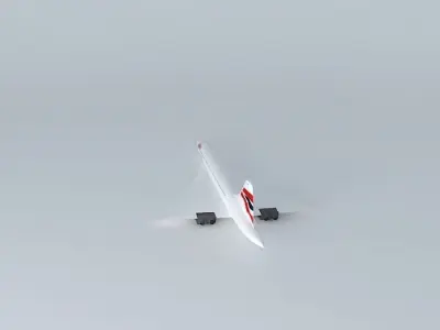British Airways Concorde 3D model