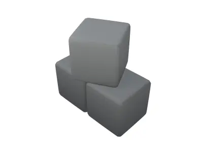 Building Blocks Icon v1 001 Low-poly 3D model