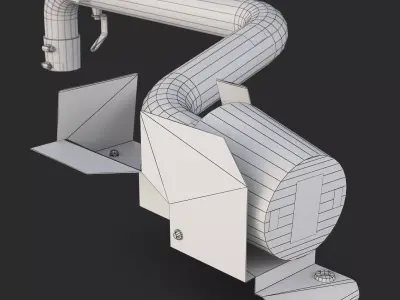 Air intake KN Typhoon Low-poly 3D model