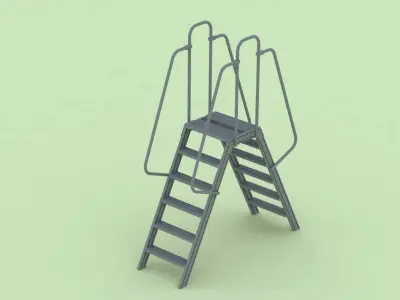 Double Sided Step Ladder 3D model purchase