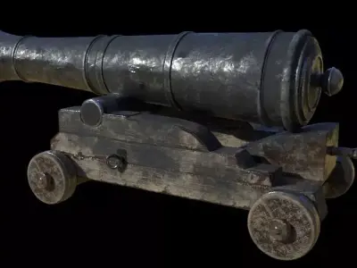 Cannon old 3D model purchase