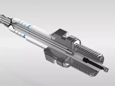Spark Plug Cutaway 3D model