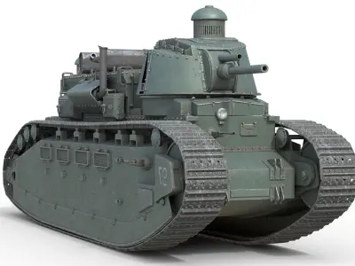 10 Military Vehicles Collection v4 Low-poly 3D model
