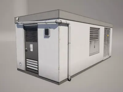 Electrical Utility Transformer Station 3D model