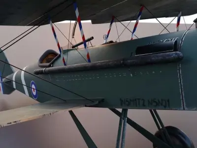 GAme Ready SE5A Aircraft 3D model