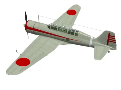 Mitsubishi Ki15 Babs 3D model get