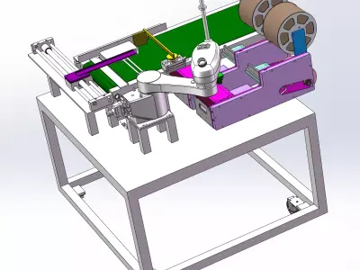 SCARA Robot Labeling Machine 3D model
