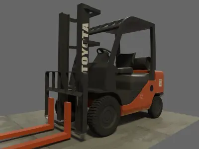 forklift toyota Free 3D model