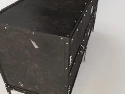 Aparador Industrial Rh Baires Credenza 3D model