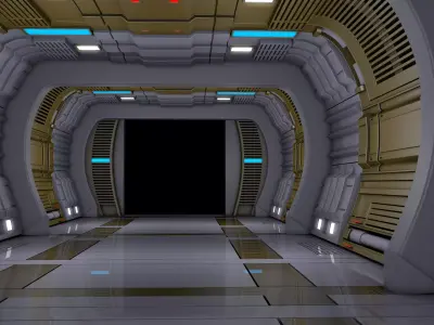 Sci Fi Corridor Room 3D model purchase