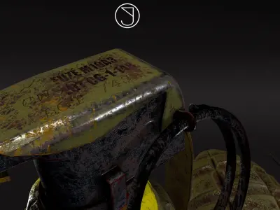 Grenade Low-poly 3D model order