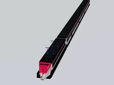 swiss train 3D model