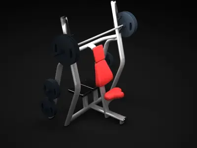 Bench Vertical DR 3D model