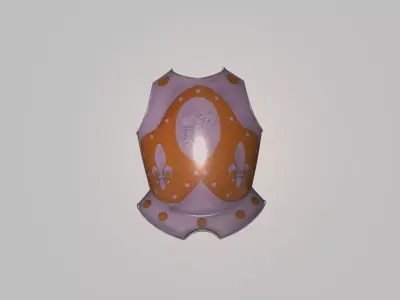 Medieval Armor Breastplate 3D Model - Game Ready Free low-poly 3D model