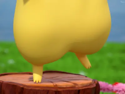 Pikachu Happy Pose 3D model