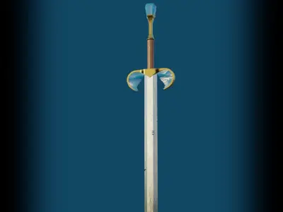 Angel Sword Low-poly 3D model get