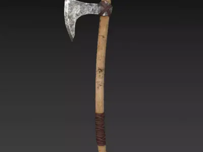 Viking axe 3D model get