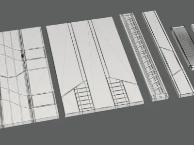 Sci-Fi-Panels-Pack 6 free scifi panels pack Free 3D model