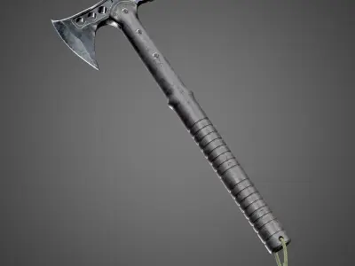 M48 Hawk Tactical Tomahawk AAA PBR Game Ready Asset Low-poly 3D model