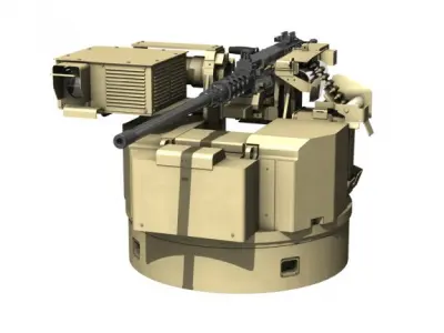 Remote weapon station RWS - Browning M2 3D model
