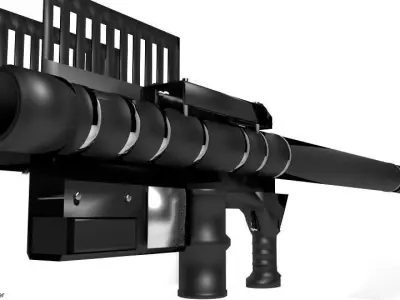 Rocket Launcher - Shoulder-fired - FIM-92 Stinger 3D model