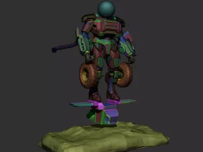 Splinter Robotics Low-poly 3D model