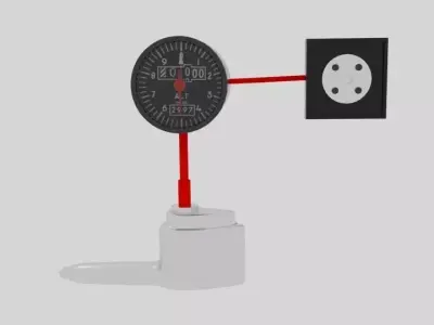  Pitot Tube System Low-poly 3D model