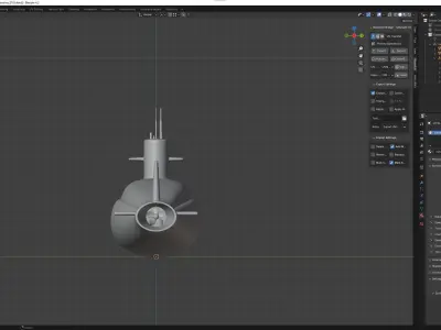 Current Diesel-Electric Submarine 3D model