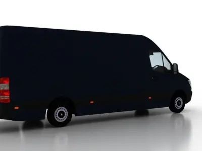 Mercedes Benz Sprinter L3H2 2009 Cargo UK 3D model