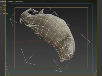 Stone Fish Free Free low-poly 3D model