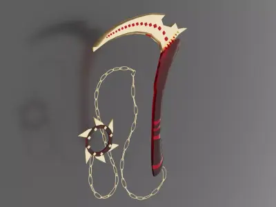 SWORD MODEL Low-poly 3D model 8