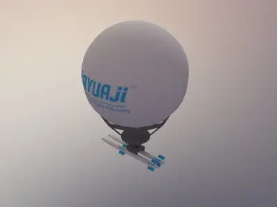 AA missile carrier balloon 3D model