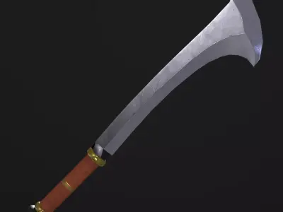 Fantasy Sword PBR Low-poly 3D model buy