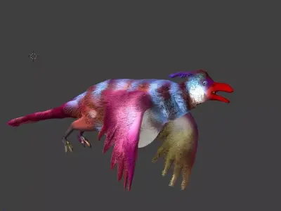 paradise hen 3D model