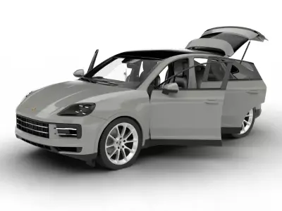 Porsche Cayenne Coupe 2026 HQ 3d model 3D model