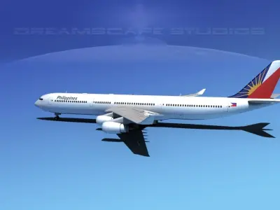 Airbus A340-600 Philippines Air 3D model