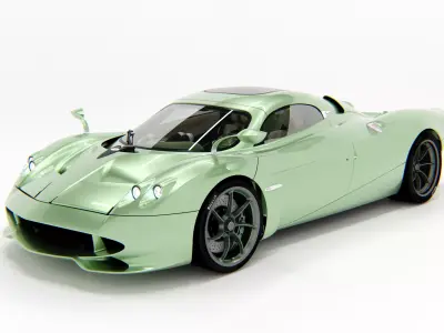 Pagani Huayra Codalunga Speedster 2025 Low-poly 3D model