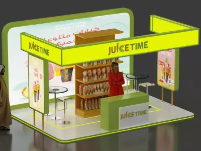 Exhibition Booth 3D model 14