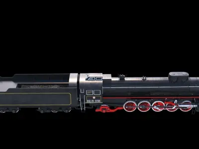 Soviet Locomotive FD 20 3D model