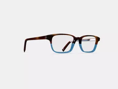 Crane Eyeglasses in Eastern Bluebird Fade 3D model