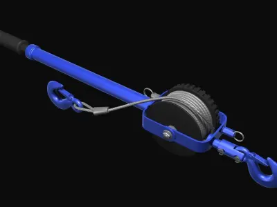 Hand winches V2 3D model