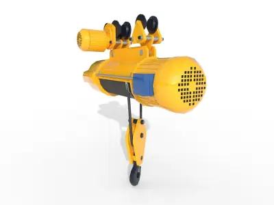 Beam crane Low-poly 3D model