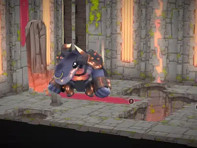 TheMinotaur - Phone Modular Stylized Dungeon Kit Low-poly 3D model