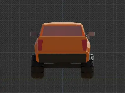 Free Low-Poly Truck Free low-poly 3D model
