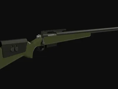 M40 Sniper Rifle Low Poly Low-poly 3D model