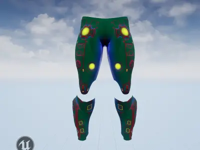 Scifi Legs Number01 - 3D Asset Game Model PBR - 3D model Free low-poly 3D model