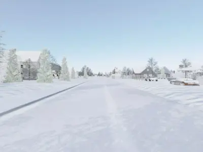 Winter Construction Site 3D model purchase
