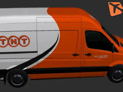 Mercedes-Benz Sprinter TNT Low-poly 3D model