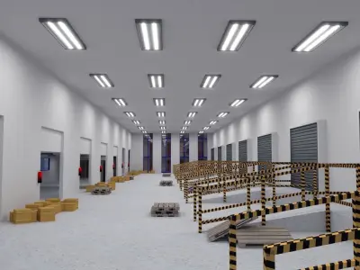 Cross Docking storage 3D model
