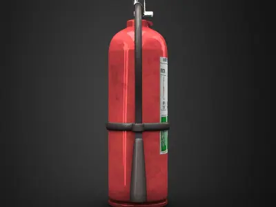 Fire extinguisher model in Lightwave 3D 3D model